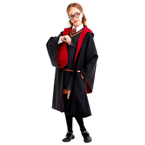 Loiahoer Kids & Teens Magical Robe,Magical College Outfit Cape Cloak Hooded,Movie Witch Wizarding World Halloween Costume
