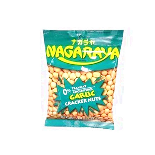 nagaraya cracker nuts (garlic flavor) - 5.6oz [12 units] (731126104166) by Nagaraya
