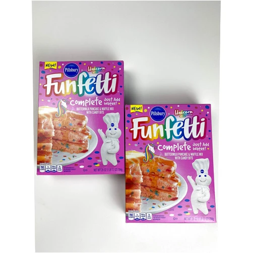 Funfetti Unicorn Funfetti Pillsbury Complete Pink Pancakes and Waffle Mix (2-Pack)