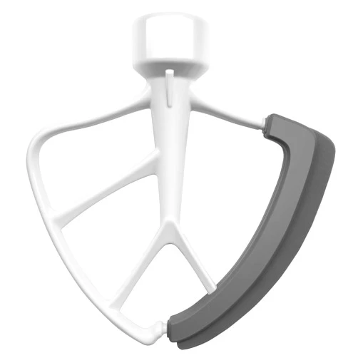KITCHPOWER 4.5-5 Quart Flex Edge Beater for KitchenAid Tilt-Head Stand Mixers White