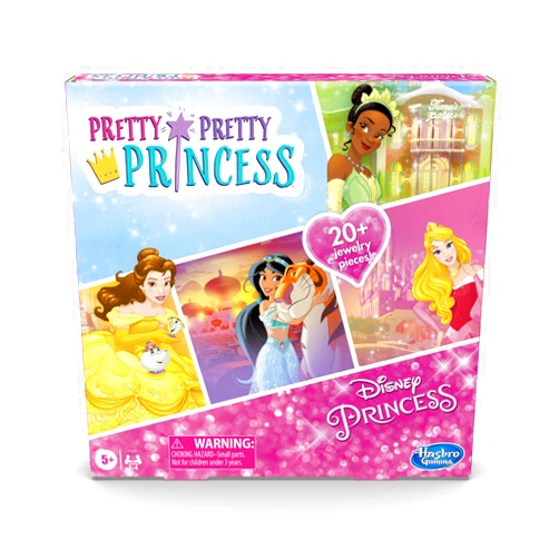 Hasbro Gaming Pretty Pretty Princess: Edition Board Game Featuring Disney Princesses, Jewelry Dress-Up Game for Kids Ages 5 and Up, for 2-4 Players