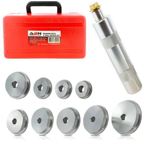 ABN Bearing Race and Seal Bush Driver Set with Carrying Case – Master / Universal Kit for Automotive Wheel Bearings