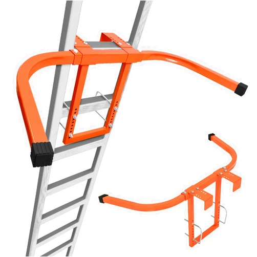 Suemoss Ladder Stabilizer for Roof Gutter Wall, Heavy Duty Steel Extension Ladder Standoff Stabilizer with Non-Slip Rubber, Wing Span Wall Extension Accessory, Secure and Stable Ladder Standoff Arms
