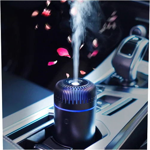 UrrSovv Car Diffuser Humidifier USB Aromatherapy Essential Oil Diffuser Car Air Freshener Diffuser USB Cool Mist Mini Portable Diffuser for Car Home Office Bedroom (Black)