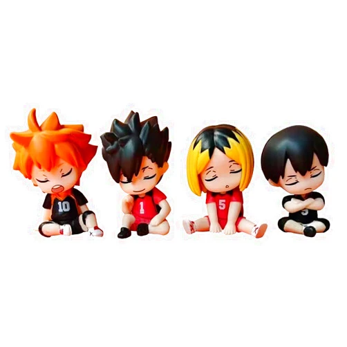 DEXSHUN Tobio Kageyama Kuroo Tetsurou Kozume Kenma 6 CM Q Version Figurine Anime Model Computer Desk Decoration Gift