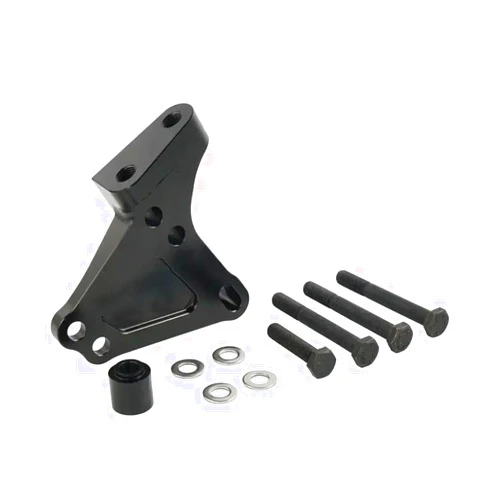 SybPvcAgp Engine Block Mount Bracket Compatible with K20A K24A K20Z K24 K-Series Billet Aluminum(Black)