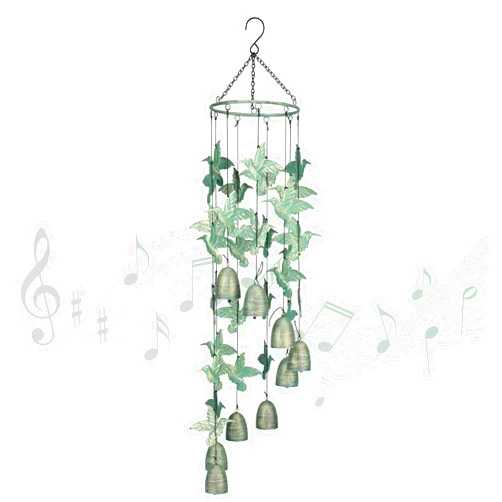 Taman Wind Chime - Hummingbird Metal Wind Chimes for Outside Memorial Sympathy Gift for Home, Outdoor, Yard, Patio,Garden Decor，30
