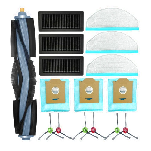 YERXPAFT Replacement Accessories for ECOVACS by Yeedi Cube/Cube Pro Robot Vacuum Main Side Brush Filter Mop Pad Dust Bag Parts (Activated Carbon Upgrade Filter)