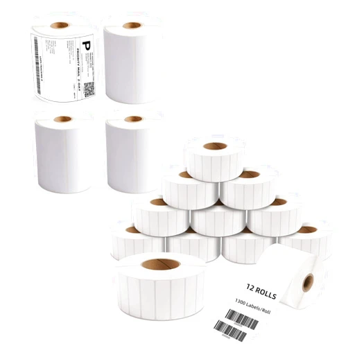 AKOGIRSE 4 Rolls 4x6 Direct Thermal Shipping Labels, 12 Rolls 3