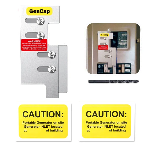 GenCap Generator Interlock Kit Compatible with Eaton Cutler Hammer CH-5 Panels, for Safe Usage of Portable Power During Outage