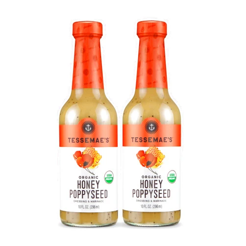 Tessemae's All Natural Salad Dressing 2-Pack (Organic Honey Poppyseed)