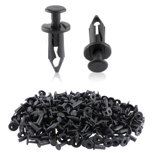MOTOALL 100X Plastic Fender Fastener Rivet Push Clips for Honda ATV Suzuki Kawasaki 90653-HC4-900