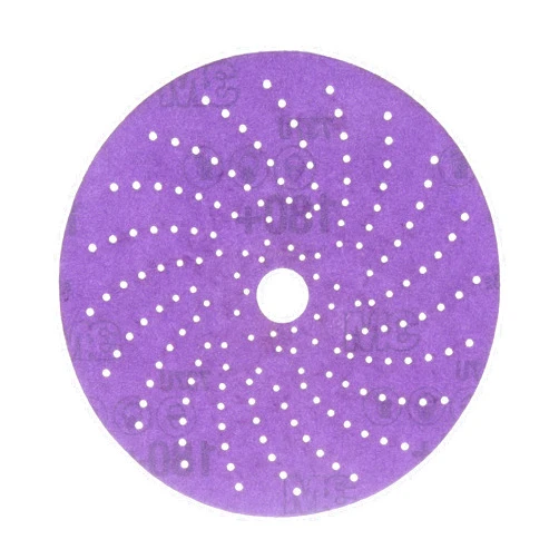 3M Cubitron II Hookit Clean Sanding Abrasive Disc 31374, 6 in, 180+ Grade, Pack of 50 Discs, Virtually Dust-Free, High Performance, Long Lasting, Multi-Hole Pattern, Feather Edging, Stock Removal