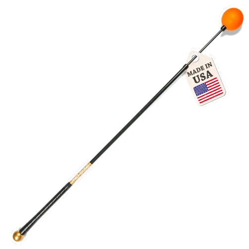 Orange Whip Golf Swing Trainer Aid Patented & Made in USA for Improved Rhythm, Flexibility, Balance, Tempo, and Strength *American Made*