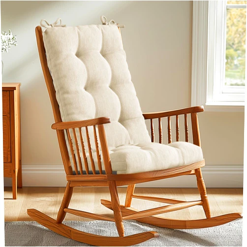 Codi Rocking Chair Cushion, Extra Large Water Resistant Patio Rocker Chairs Replacement Cushions Set for Outdoor Porch Garden, Beige 1PK