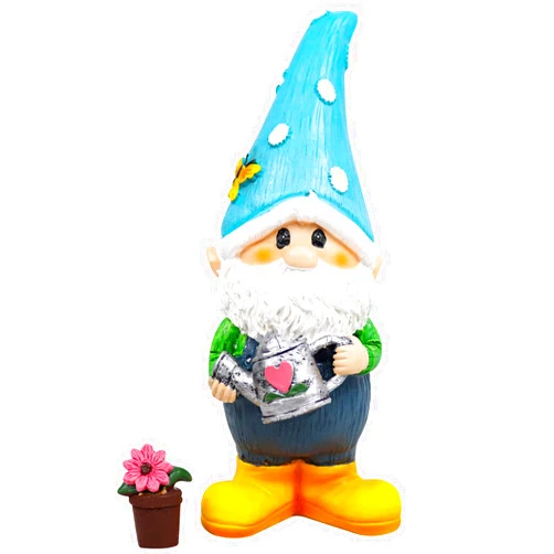 nezababy 2PCS Funny Garden Gnome Outdoor Decoration Statue Naughty Couple Sculpture Decor for Indoor Lawn Yard Patio Ornaments Resin (Gnome Boy)