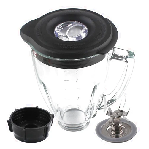 Joyparts Replacement parts 6-Cup Glass Jar With Blade, Compatible with Oster Blenders