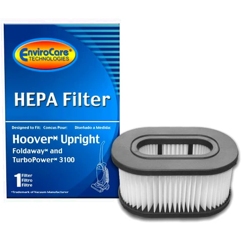 EnviroCare Replacement HEPA Vacuum Cleaner Filter Designed to fit Hoover Foldaway and Turbopower Uprights