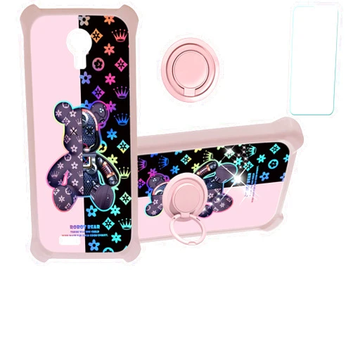 jioeuinly Maze Speed Ms5539g Case Compatible with Maze Speed Ms5539g Phone Case Cover [with Tempered Glass Screen Protector][Hard PC + Soft Silicone][Colorful Reflect Light] IMDF-JXX