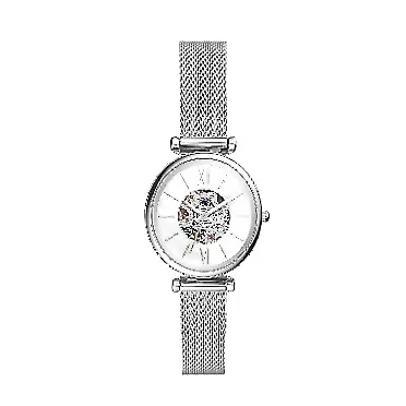 Fossil Women's Carlie Mini Silver-Tone Stainless Steel Quartz Watch Silver Automatic