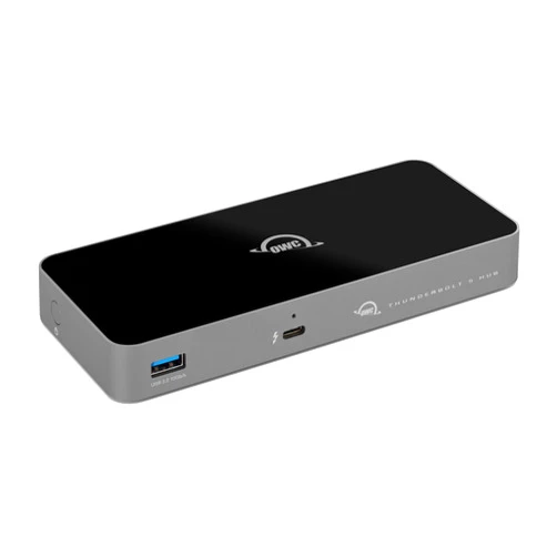 OWC Thunderbolt 5 Hub, 3 x Thunderbolt 5 Ports, USB-A Port, Up to 80/120Gb/s, Up to 3 8k displays, 140 w Power & Charging, Compatible with Mac & PC, Thunderbolt 5/4/3, USB4 & USB-C