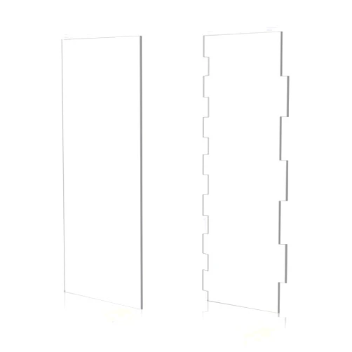 Maosifang Clear Acrylic Cake Scraper Smoother Stripes Cake Decorating Comb 9.45 Inch Edge Side Cake Scraper Frosting Combs for Cream Cakes Smooth Decoration,2 Styles