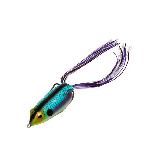 Booyah Pad Crasher Topwater Bass Fishing Hollow Body Frog Lure with Weedless Hooks