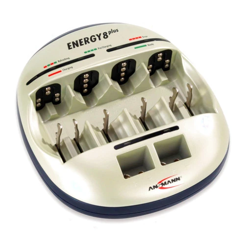 Ansmann Germany Ansmann Energy 8 Plus Charger and maxE AAA NiMH Battery Kit