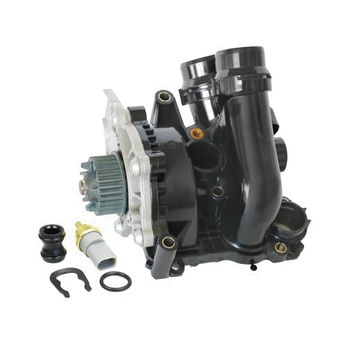 RALBDX Electric Engine Water Pump Thermostat Housing Assembly Compatible with Audi A3 A4 A5 A6 Q3 Q5 TT Allroad VW Passat Jetta Golf GTI CC Beetle Replaces 06H121026DD 06H121026CQ 06H121026AB
