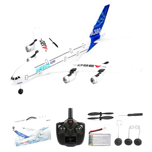 GoolRC RC Airplane, WLtoys XK A120 A380 Aircar Model Plane, 3CH 2.4G Remote Control Airplane, EPP Fixed-Wing RC Aircraft RTF Toy for Kids and Adults