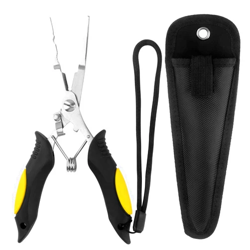 Hikary Long Nose Fishing Pliers,Ice Fishing Gear,Stainless Steel Hook Remover Braid Cutter Rustproof Fishing Multi-Tools Fishing Gripper for Freshwater Saltwater