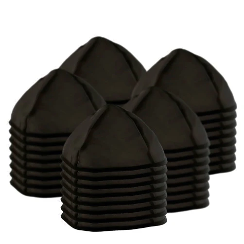 Ketter Bulk Rayon Black Kippot for Synagouge Pack of 144 pcs Kippah for Any Jewish Occasion.