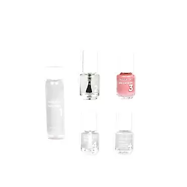 Dazzle Dry Mini Kit 4 Step System - Less is Mauve, a full coverage light, blushing mauve. (5 Piece Kit)