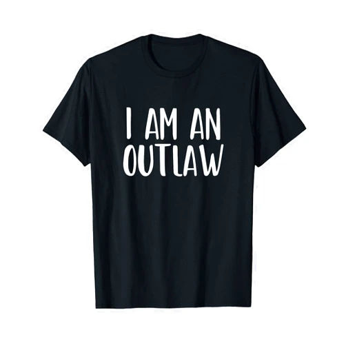 Simple Outlaw Costume Halloween I Am A Outlaw Halloween I'm Simple Costume Lazy Out-Law T-Shirt