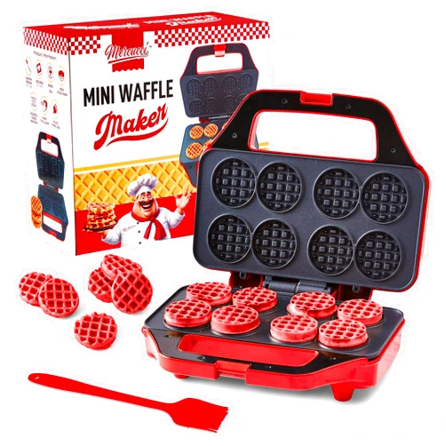 Mercucci Mini Waffle Maker - Makes 8x2