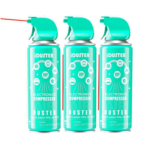 IDuster Keyboard Cleaner Air Spray for Computers - 10oz Air Can Duster for Electronics, 3PCS
