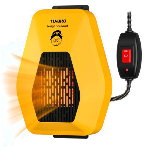 TURBRO Neighborhood DH800A Dog House Heater 800W, Wall Mount, 10ft Anti Bite Cord, Waterproof Control, Overheat Protection, Electric Warmer for Hound Kennel Cat Cage Chicken Coop, UL Test Passed