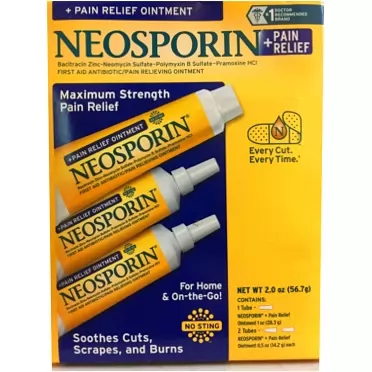 Neosporin Pain Relief Ointment Maximum Strength 2 oz Total