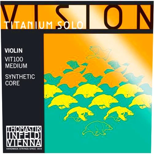 Thomastik Vision Titanium Solo 4/4 Violin String Set - Medium Gauge