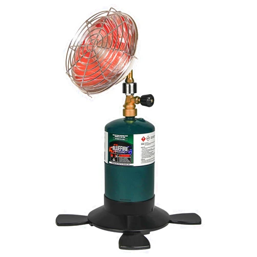 Hotdevil Portable Heater for Camping Outdoor Space Propane Heater 6200BTU Power with Control Valve Patio Heater Cordless 1lb Small Propane Gas Tank Holder Tent Garage Fishing stove buddy