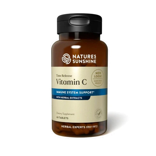 Nature's Sunshine Vitamin C 1000mg T/R, 60 Tablets | Time Release Vitamin C Supports the Immune System and Quenches Dangerous Free Radicals