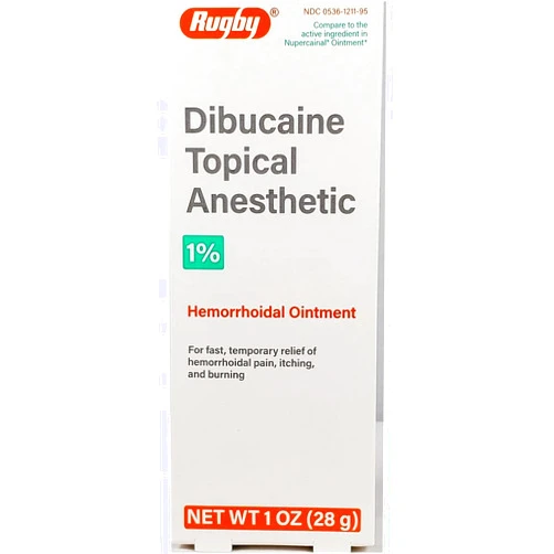 RUGBY LABORATORIES Rugby Dibucaine Topical Anesthetic Ointment 1%