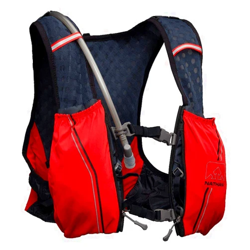 Nathan Hydration Vest Pack for Men/Women 4L. Runner’s Vest with 1.5L Swift/Swiftra Bladder Included. Adaptive Fit Backpack OSFM. Storage Pockets/Pouches. No Bounce, Chafe-Free.