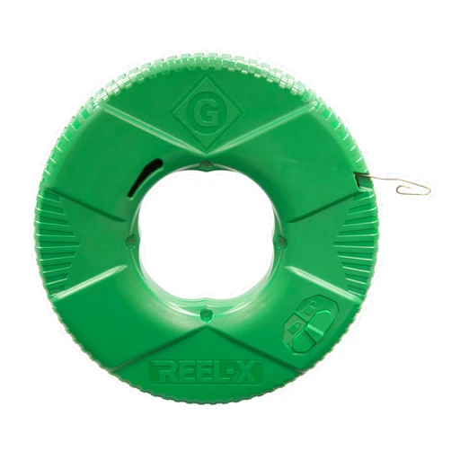 Greenlee FTXS-125 Reel-X Steel Fishtape, 125', Green