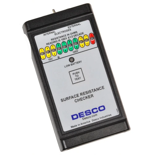 DESCO 19640 Surface Resistance Checker, 10V-100 V Power Range