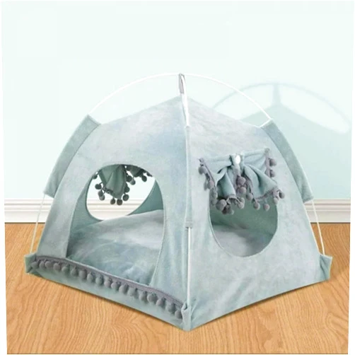 Generic Cat Beds for Indoor Cats Cat Tent Removable Prime of Day Cat Beds & Furniture Cozy Warming Washable Four Seasons Available Cat Bed for Kitten Tent Small Pet