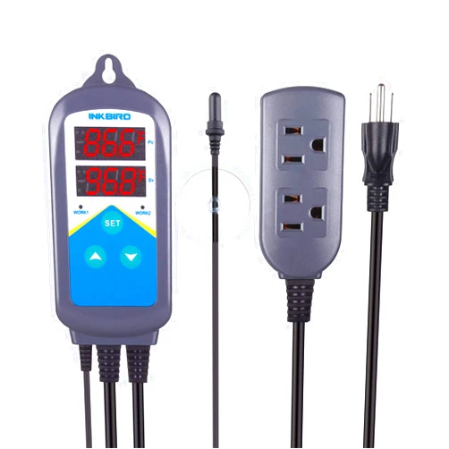 Inkbird Digital Outlet Heat Temperature Controller with Day Night Control for Brewing Aquarium Breeding Reptiles Hatching Heat Mat