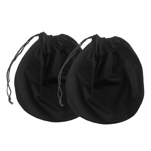 QKDS Pack of 2 Helmet Bags, Lightweight Motorcycle Helmet Bag Drawstring Helmet Backpack, Folding Helmet Storage Carrying Bags for Sport Riding Travel Motorcycle Bicycle(COLOR:black)