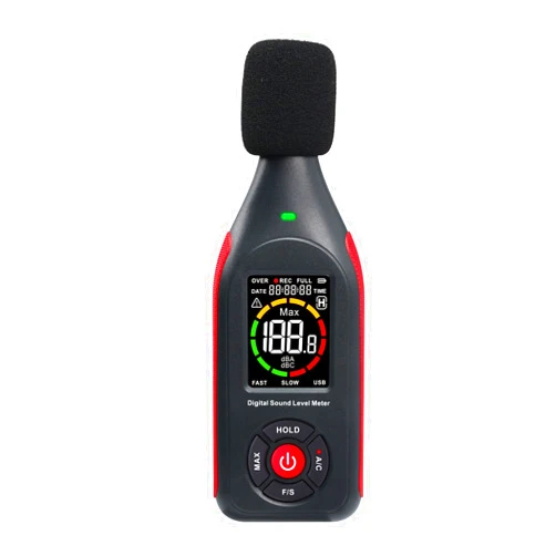 Gain Express Decibel Meter Sound Level Meter Professional Sound Level Reader Detector 30dB to 130dB MAX Data Hold, Noise Monitor Digital SPL dB Meter With Alarm, Data Record & Rechargeable Function