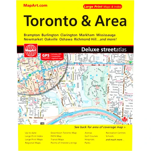 MapArt Publishing Corporation Toronto & area : deluxe street atlas